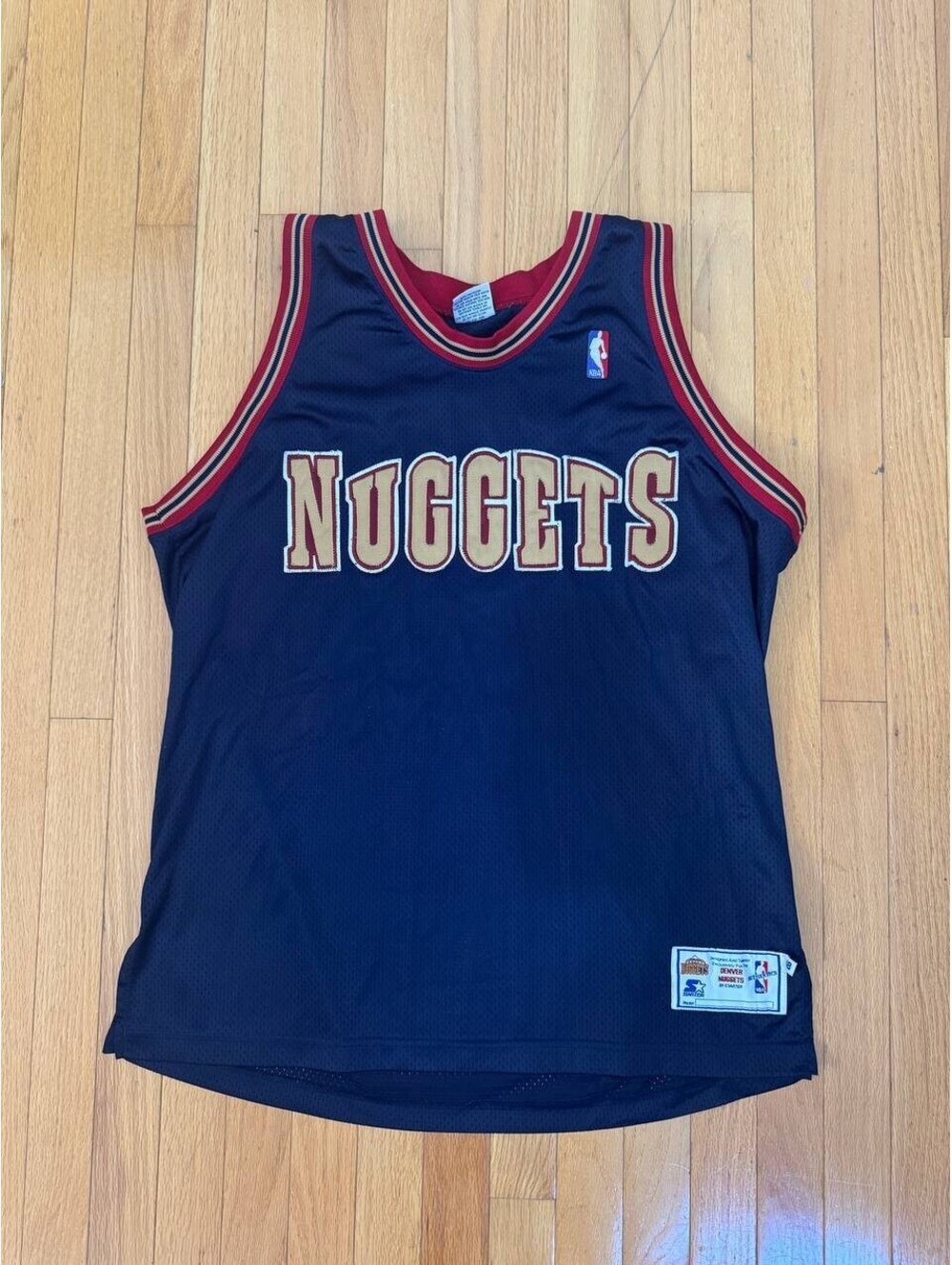 Vintage Starter Denver Nuggets Starter NBA Jersey – Size 48 – Authentic Look